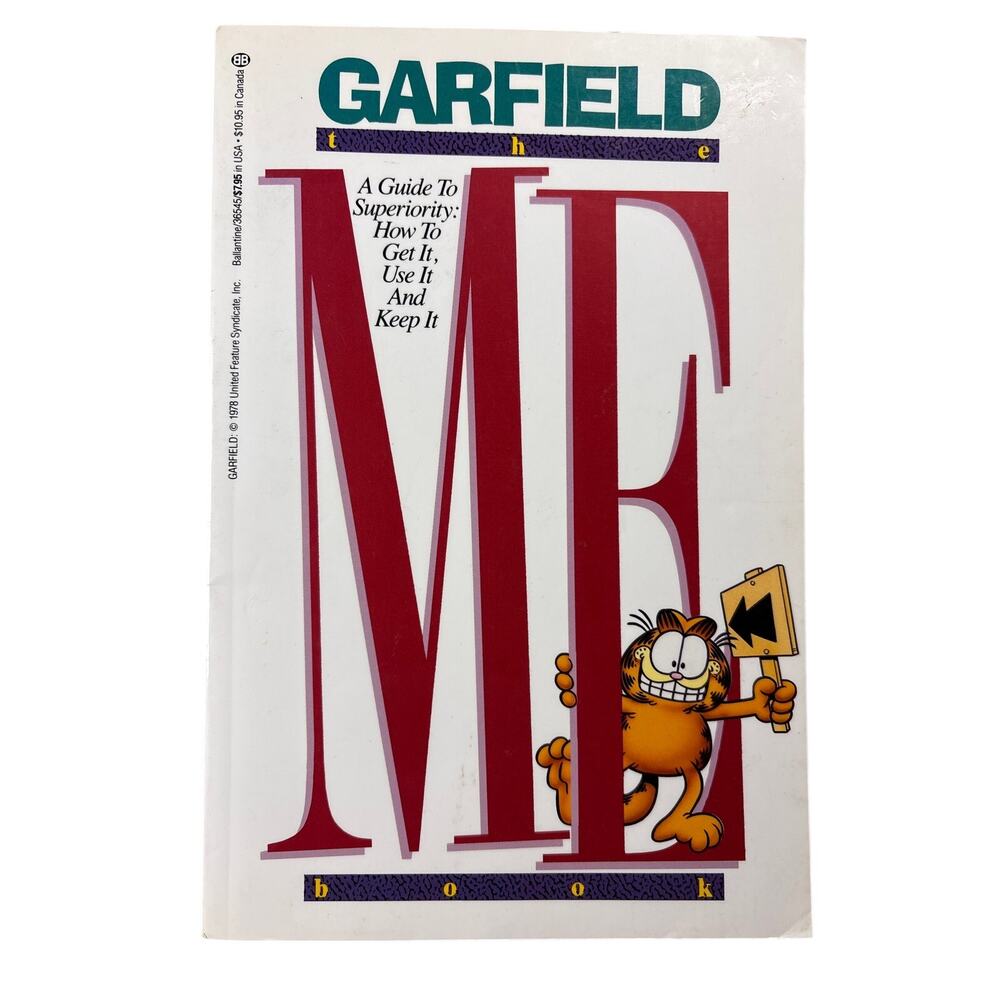 Garfield the Me book by Jim Davis Paperback First Edition 1990 Ballantine